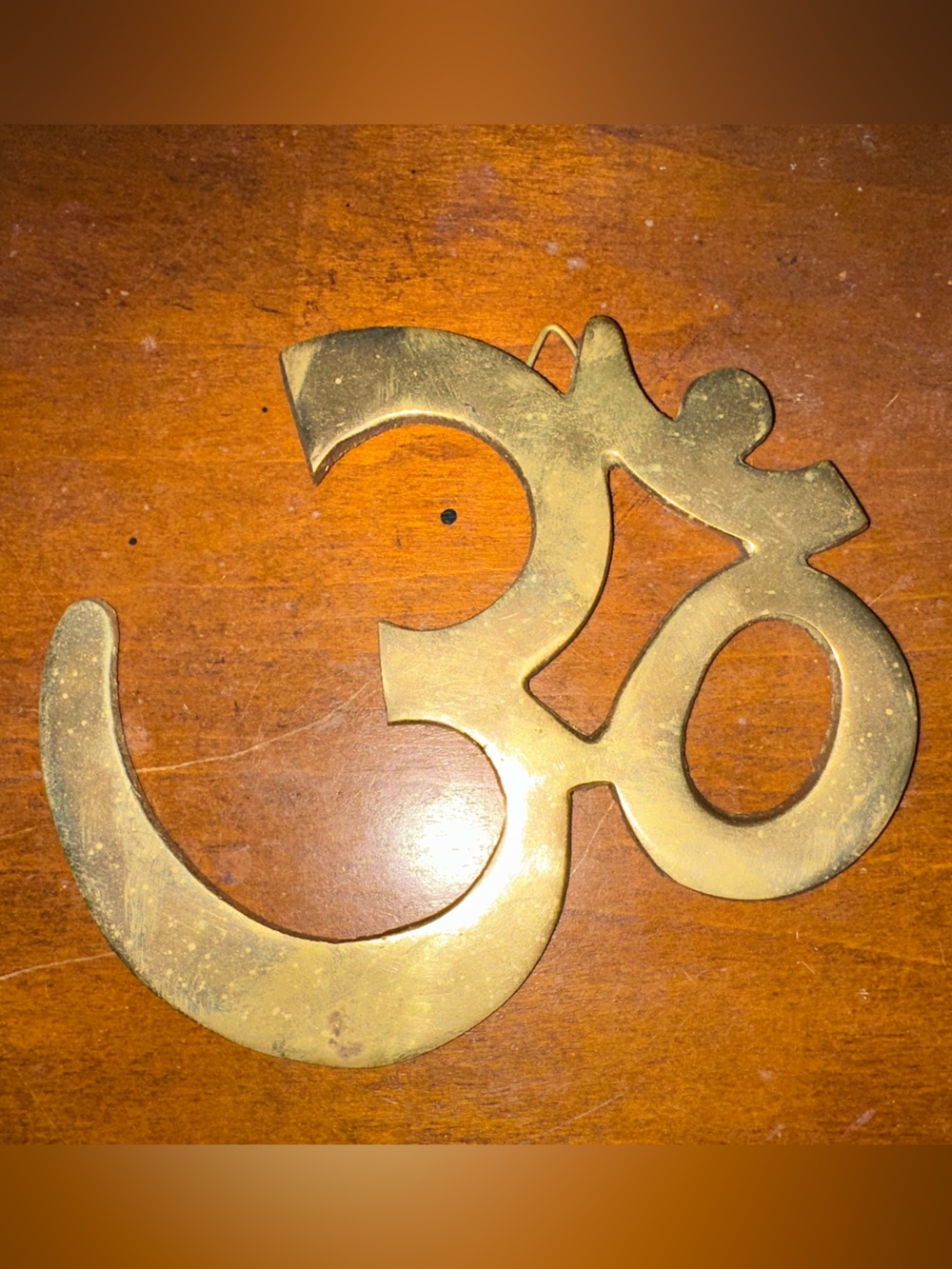 Solid Brass Om Wall Accent Home Wall Decor Sacred Om Brass Made in India
